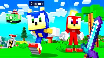 Sonic the Hedgehog Minecraft Poster