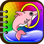 Kids Coloring ( Sea animals ) icône