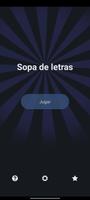🌗Sopa de letras en Español gratis con modo noche Plakat