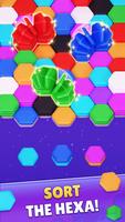 Color Hexa Sort Puzzle Game imagem de tela 1