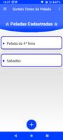 Sorteio Times da Pelada الملصق