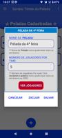 Sorteio Times da Pelada تصوير الشاشة 2
