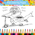 Gawr Gura Coloring Book
