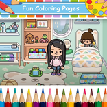 Toca Boca Coloring House
