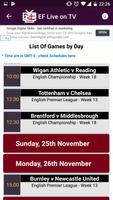 English Football Games Live , TV Listings Guide স্ক্রিনশট 2