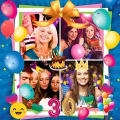 Happy birthday frame