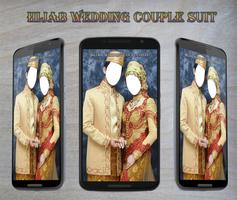 Hijab Wedding Couple Suit الملصق
