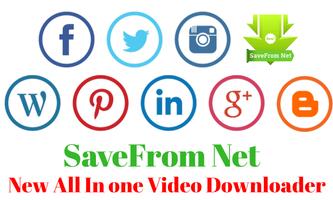 All Video Downloader - SaveFrom Net Downloader Affiche