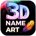 3D Name Art icône