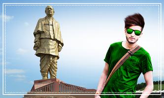 Statue Of Unity Photo Frame/Editor Affiche