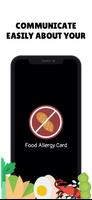 Food Allergy Card الملصق