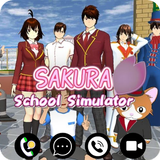 Sakura School Video Call Game-icoon