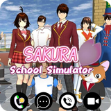 Sakura School Video Call Game ícone