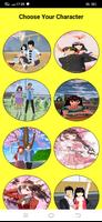 Sakura School Video Call Game Affiche