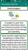 Low Income Living Tips ภาพหน้าจอ 3