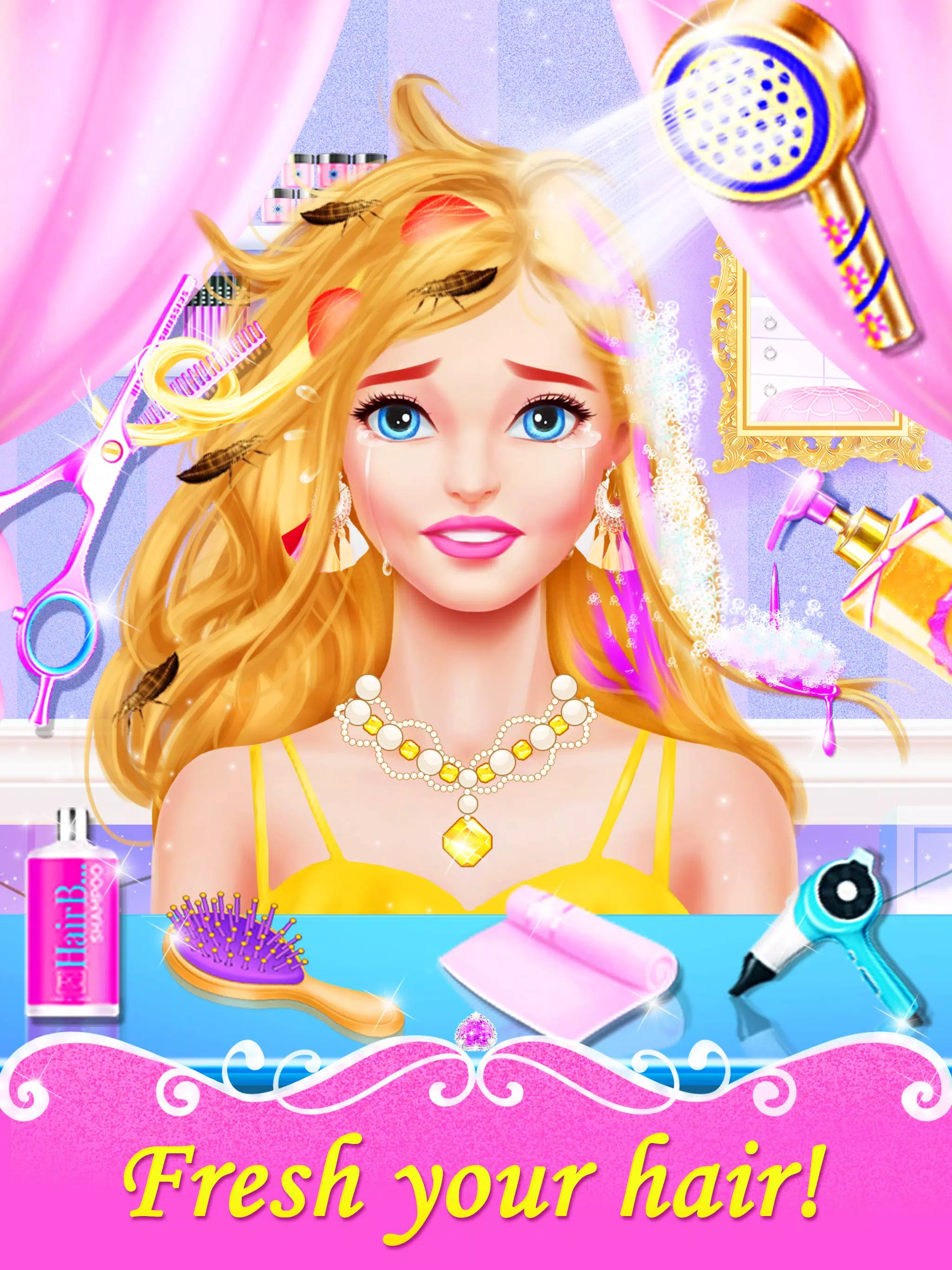 JOGO DE SALÃO DE BELEZA - GAME GIRL GAMES : HAIR SALON MAKEUP