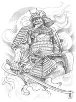 Samurai Tattoo Wallpaper capture d'écran 1
