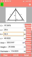 Triangle Calculator and Solver - PRO ảnh chụp màn hình 2