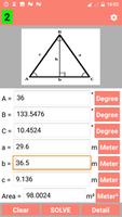 Triangle Calculator and Solver - PRO ảnh chụp màn hình 3
