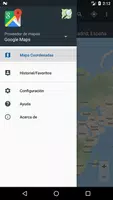 Mapa Coordenadas captura de pantalla 1