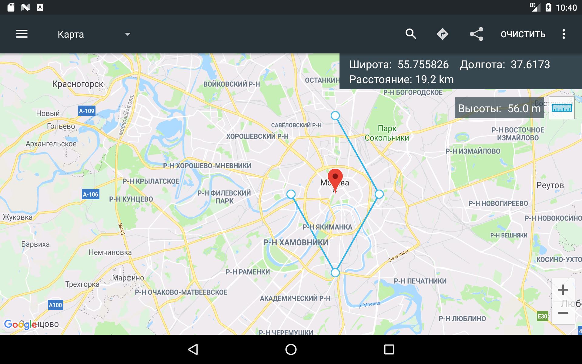 Координаты дома на карте