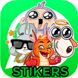 Stickers animals cartoons for chat whatsapp