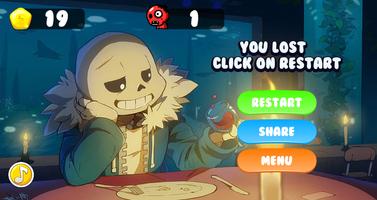 Sans Undertale Game fight Run скриншот 1