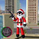 Santa Claus Stickman Rope Hero Gangstar Crime APK