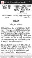 Bộ luật Tố tụng dân sự 2015 تصوير الشاشة 3