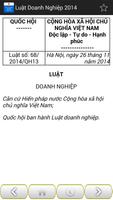 Luật Doanh Nghiệp Việt Nam 2014 ภาพหน้าจอ 3