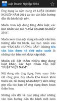 Luật Doanh Nghiệp Việt Nam 2014 captura de pantalla 1