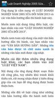 Luật Doanh Nghiệp Việt Nam 2005 capture d'écran 1