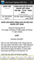 Luật Doanh Nghiệp Việt Nam 2005 capture d'écran 3