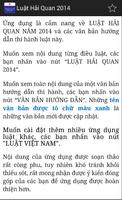 Luật Hải quan Việt Nam 2014 captura de pantalla 1