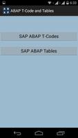 SAP ABAP/4 T-codes and Tables Affiche