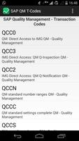 SAP QM T-Codes پوسٹر