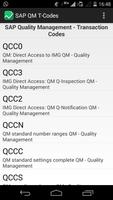 SAP QM T-Codes Affiche