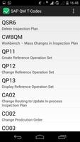 SAP QM T-Codes capture d'écran 1
