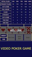 Video Poker Game Affiche