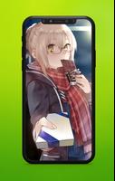 Anime Wallpaper Girl Scarf 截圖 1