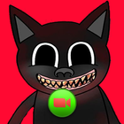 Scary Cartoon Cat Call & Chat icon