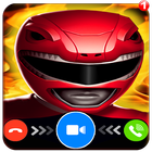 video call from power's rangers, and chat prank icon