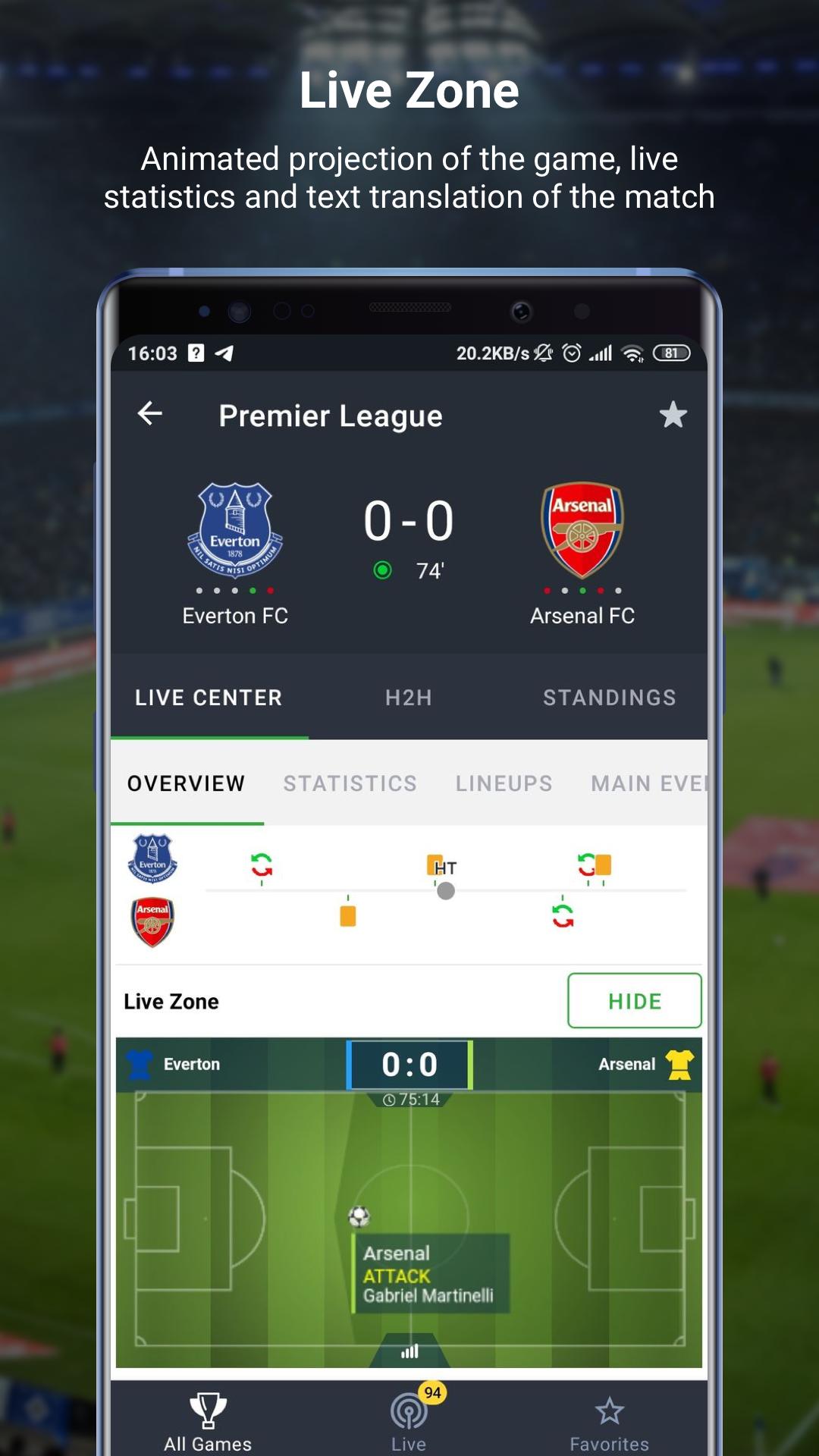 777score: Resultados de Futebol ao vivo para Android - APK Baixar