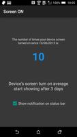 Screen On device usage counter Affiche