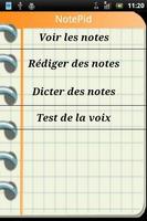 Notepid. Notepad. Note rapide Affiche