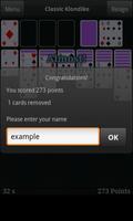 Classic Klondike Free captura de pantalla 3