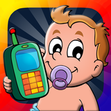 Téléphone Bébé avec animaux icône