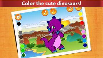 Kids Dinosaur Coloring Pages syot layar 2
