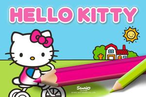 Hello Kitty Coloring poster