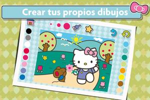 Hello Kitty Libro para Colorear y Dibujar captura de pantalla 1